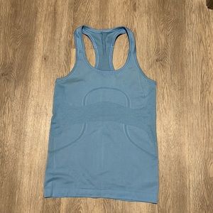 Light blue Lululemon Swiftly tank top size 6